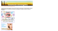 Desktop Screenshot of contaminacionelectromagnetica.org