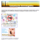 Tablet Screenshot of contaminacionelectromagnetica.org